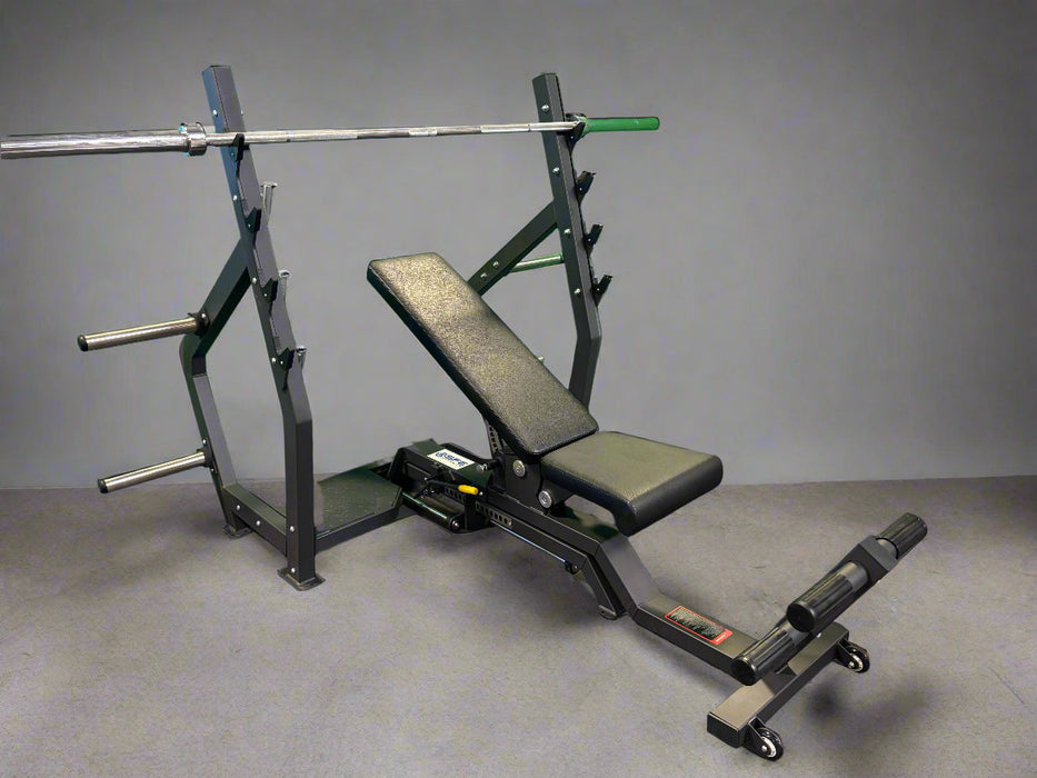 Fully Adjustable Olympic Bench Press — Full Incline & Decline