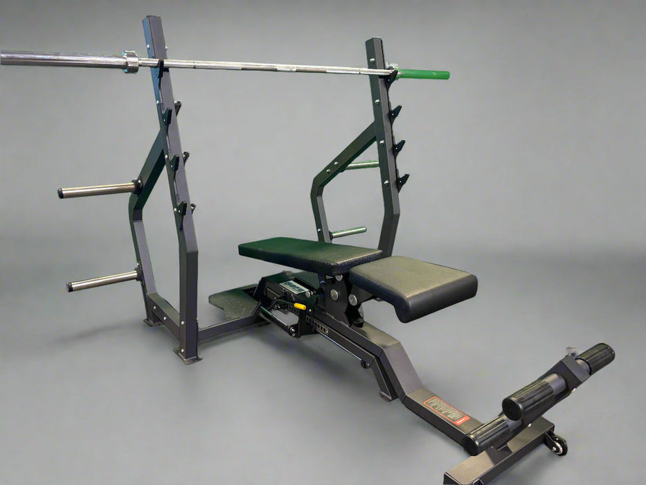 Fully Adjustable Olympic Bench Press — Full Incline & Decline